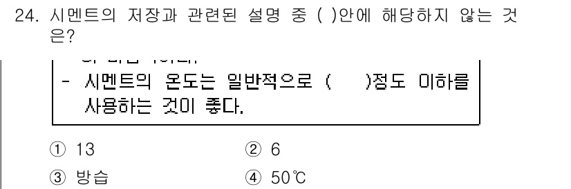 조경기능사 2015년 24번 - 해당 자격증의 핵심 개념을 묻는 객관식 문제