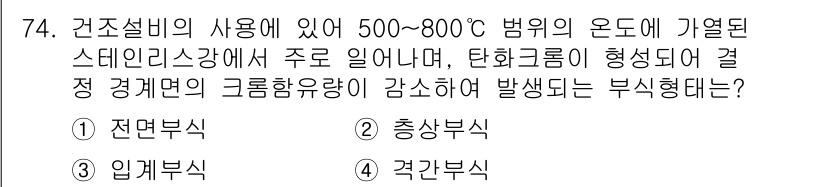 산업안전산업기사 2015년 74번 - 해당 자격증의 핵심 개념을 묻는 객관식 문제