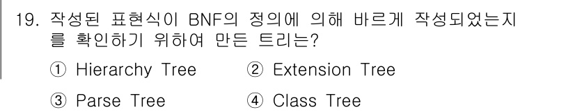 컴퓨터시스템기사(A형) 2016년 19번 - 해당 자격증의 핵심 개념을 묻는 객관식 문제