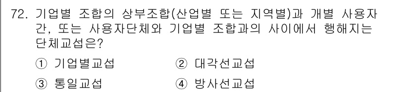 직업상담사_2급 2016년 72번 - 정답은 3번, 방사선교섭입니다. 방사선교섭은 특정 산업 분야의 특성에 맞... 에 관한 핵심 기출문제