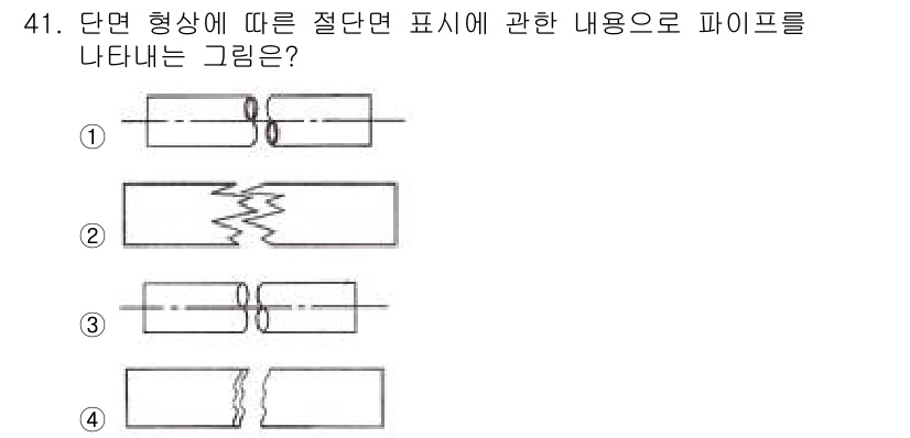전산응용토목제도기능사 2016년 41번 - 해설: ① 모양은 정단면에서 기둥의 절단을 나타내며, 내외부 구조가 명확... 에 관한 핵심 기출문제