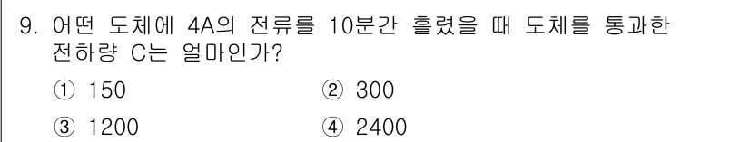 전파전자기능사(구) 2015년 9번 - 해당 자격증의 핵심 개념을 묻는 객관식 문제
