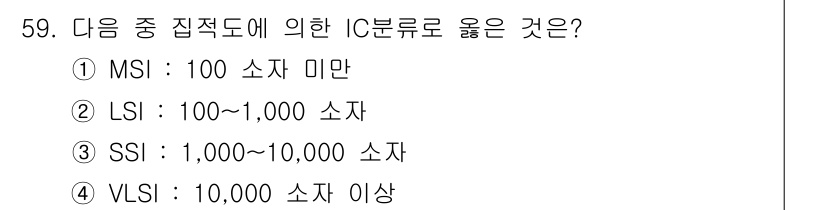 전자캐드기능사 2015년 59번 - 해당 자격증의 핵심 개념을 묻는 객관식 문제