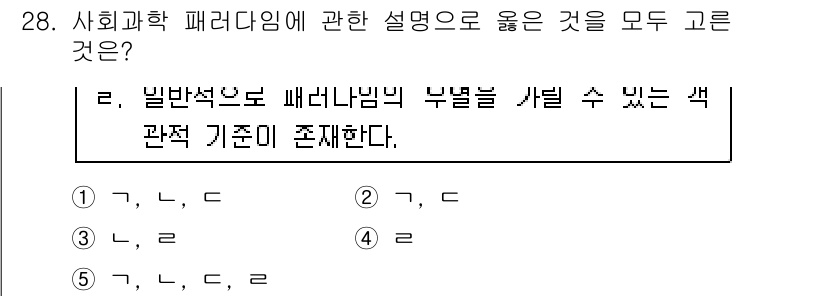 사회복지사_1급(1교시)(구) 2016년 28번 - 문제에서 요구하는 사회복지사의 패러다임 이해에 대한 설명 중에서 5번이 ... 에 관한 핵심 기출문제