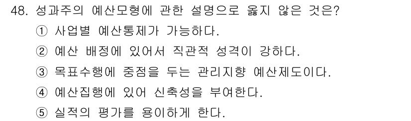 사회복지사_1급(3교시) 2017년 48번 - . 실제의 평가를 용이하게 하지 않기 때문에 올바르지 않습니다. 성과주의... 에 관한 핵심 기출문제