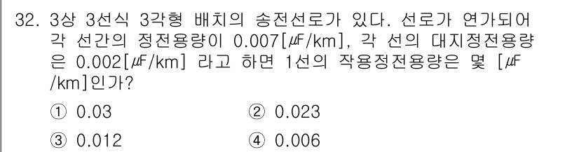 전기산업기사 2016년 32번 - 해당 자격증의 핵심 개념을 묻는 객관식 문제