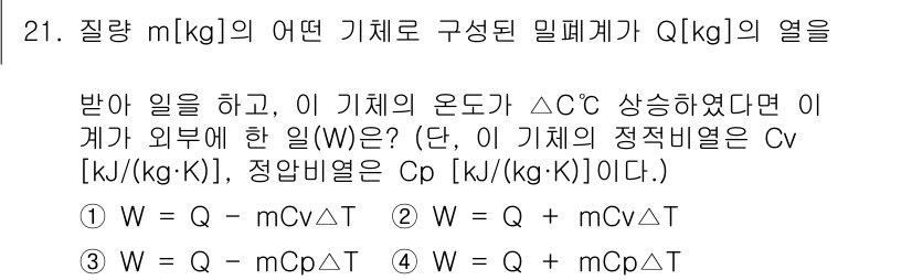 소방설비기사(기계분야) 2017년 21번 - 해당 자격증의 핵심 개념을 묻는 객관식 문제