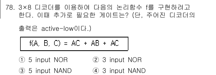 컴퓨터시스템기사(B형) 2016년 78번 - 해당 자격증의 핵심 개념을 묻는 객관식 문제