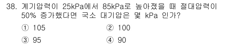 소방설비산업기사(기계) 2016년 38번 - 해당 자격증의 핵심 개념을 묻는 객관식 문제