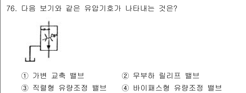 일반기계기사 2016년 76번 - 정압기에서 유압회로의 형태가 무부하 상태에서 연속적으로 작동될 때, 특정... 에 관한 핵심 기출문제