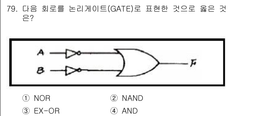 컴퓨터시스템기사(B형) 2017년 79번 - 해당 자격증의 핵심 개념을 묻는 객관식 문제