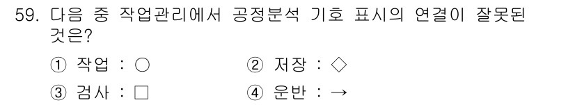 통신설비기능장 2017년 59번 - 작업(Process)이 제대로 연결되지 않았기 때문에 기능적 연계성이 결... 에 관한 핵심 기출문제