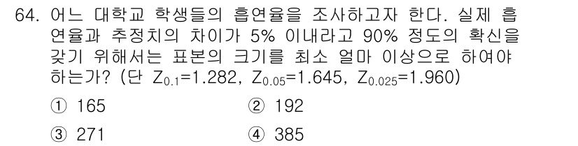 사회조사분석사_2급 2015년 64번 - 해당 자격증의 핵심 개념을 묻는 객관식 문제