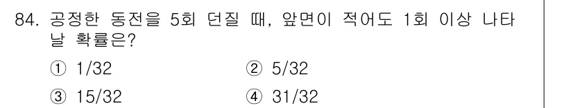 사회조사분석사_2급 2015년 84번 - 해당 자격증의 핵심 개념을 묻는 객관식 문제