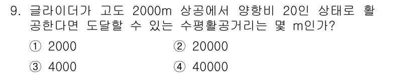 항공산업기사 2015년 9번 - 해당 자격증의 핵심 개념을 묻는 객관식 문제