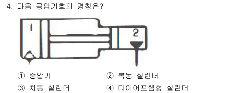 설비보전산업기사 2016년 4번 - . 

정답인 이유는 해당 공압기호가 압축 공기를 공급하는 장치의 구조를... 에 관한 핵심 기출문제