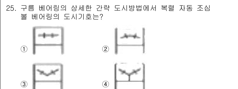기계설계산업기사 2017년 25번 - 해설: 구름 베어링은 하중을 분산시키고 마찰을 감소시켜 회전 성능을 높이... 에 관한 핵심 기출문제
