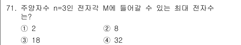 전자기사 2017년 71번 - 해당 자격증의 핵심 개념을 묻는 객관식 문제