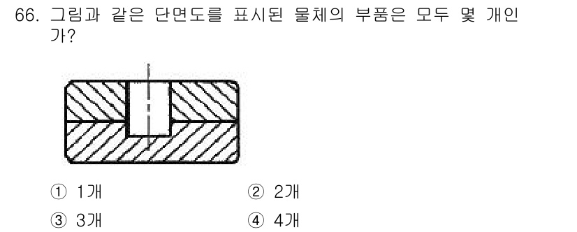 컴퓨터응용가공산업기사 2015년 66번 - 해당 자격증의 핵심 개념을 묻는 객관식 문제
