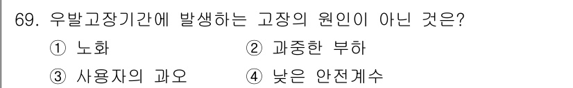 품질경영기사 2017년 71번 - 해당 자격증의 핵심 개념을 묻는 객관식 문제