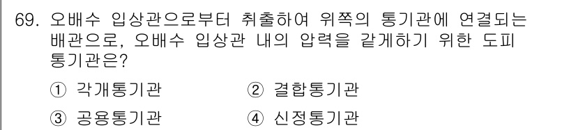실내건축산업기사 2016년 70번 - . 결합통기관

결합통기관은 오배수 및 통기관으로부터 취출하여 위치의 통... 에 관한 핵심 기출문제