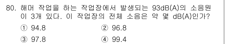 산업위생관리기사 2016년 80번 - 해당 자격증의 핵심 개념을 묻는 객관식 문제