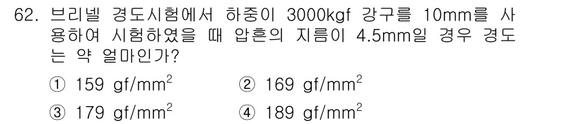금속재료산업기사 2016년 62번 - 해당 자격증의 핵심 개념을 묻는 객관식 문제