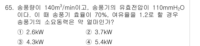산업위생관리산업기사 2017년 66번 - 해당 자격증의 핵심 개념을 묻는 객관식 문제