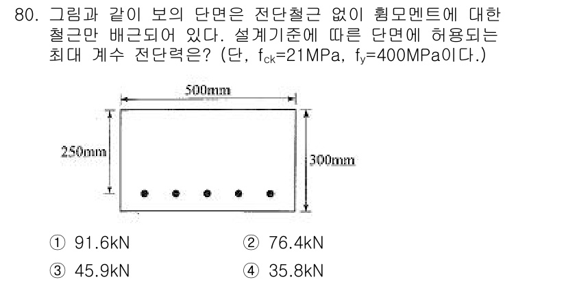콘크리트기사 2015년 82번 - 해당 자격증의 핵심 개념을 묻는 객관식 문제
