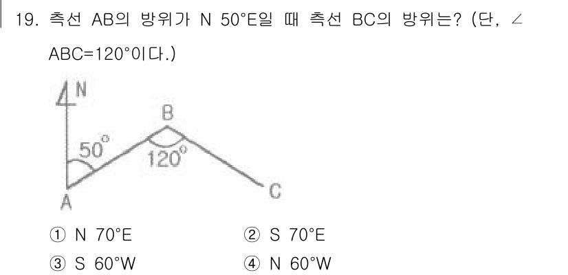 지적산업기사 2016년 19번 - 해당 자격증의 핵심 개념을 묻는 객관식 문제