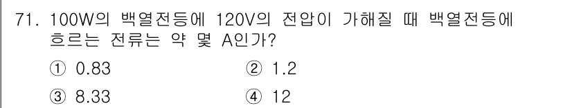 생산자동화산업기사 2017년 71번 - 해당 자격증의 핵심 개념을 묻는 객관식 문제