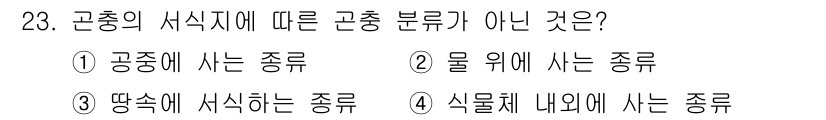 식물보호산업기사 2015년 23번 - 해당 자격증의 핵심 개념을 묻는 객관식 문제