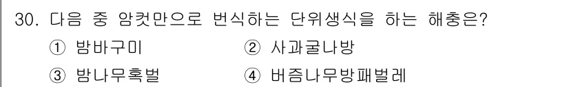 식물보호산업기사 2015년 30번 - 정답은 2번 시칼로바방입니다. 이 해충은 식물의 세포 내에서 단백질 합성... 에 관한 핵심 기출문제