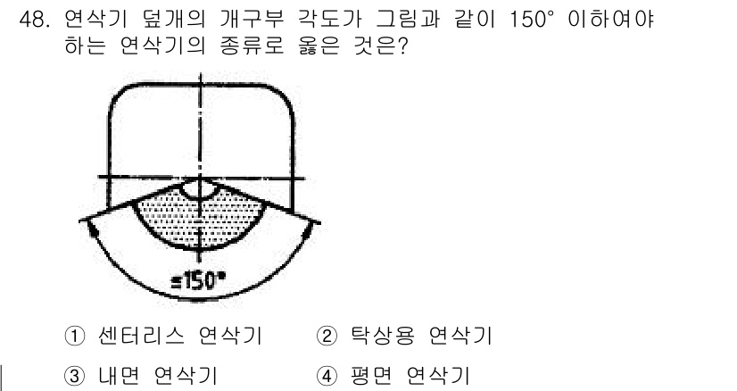 산업안전기사_필기 2018년 48번 - 해당 자격증의 핵심 개념을 묻는 객관식 문제