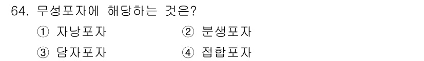 종자기사 2018년 64번 - . 분생포자

무성포자는 유성생식 없이 생식할 수 있는 포자의 일종으로,... 에 관한 핵심 기출문제