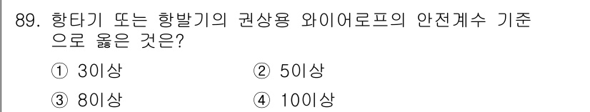 산업안전산업기사 2018년 89번 - 해당 자격증의 핵심 개념을 묻는 객관식 문제