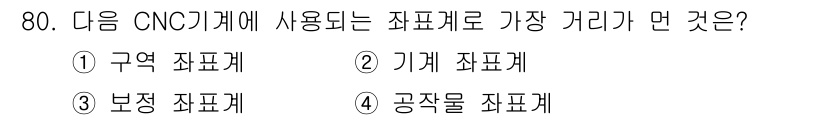 컴퓨터응용가공산업기사 2018년 82번 - 해당 자격증의 핵심 개념을 묻는 객관식 문제