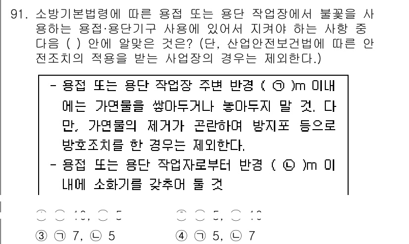 화재감식평가기사 2018년 91번 - 화재감식에서의 올바른 판단 기준은 용도와 작용 주의 반경을 고려해야 하며... 에 관한 핵심 기출문제