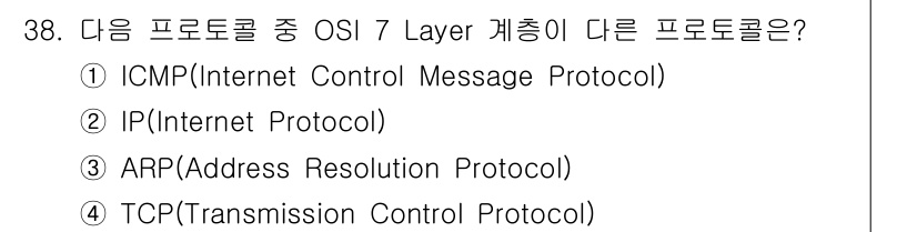 인터넷보안전문가_2급 2018년 38번 - 정답은 4번 TCP(Transmission Control Protocol... 에 관한 핵심 기출문제