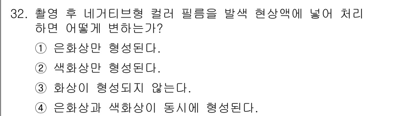 시각디자인산업기사 2016년 32번 - 은하상만 형성되면 색상만의 영향이 제한되어, 색이 왜곡되지 않고 자연스럽... 에 관한 핵심 기출문제