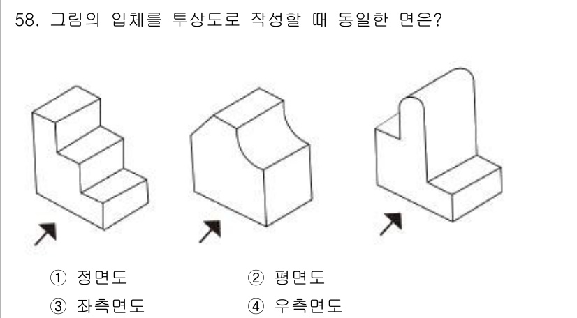 시각디자인산업기사 2016년 58번 - 그림의 입체는 두 면이 수직으로 연결된 구조를 가지고 있다. 이러한 형태... 에 관한 핵심 기출문제