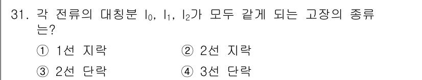 소방설비기사(전기분야) 2018년 32번 - 고장 전류의 대칭분은 고장 발생 시 전력 시스템의 전류가 어떻게 변화하는... 에 관한 핵심 기출문제