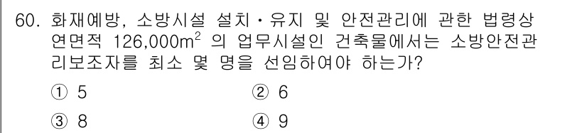 소방시설관리사 2017년 61번 - 소방시설 설치 및 유지에 관한 법률에 따르면, 일정 면적 이상인 건축물에... 에 관한 핵심 기출문제