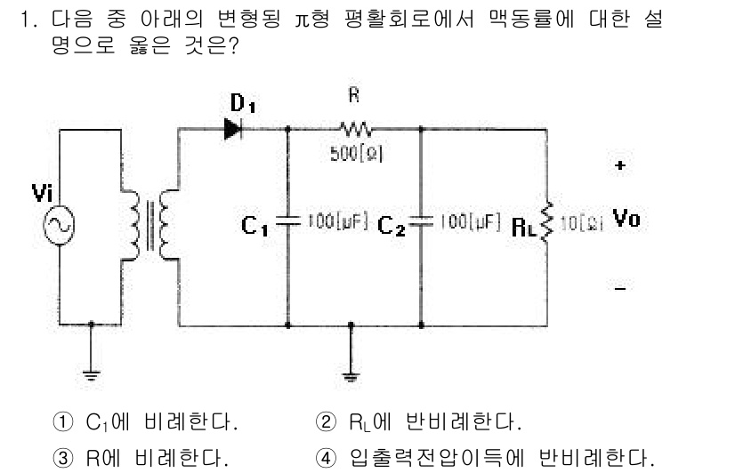 무선설비산업기사 2018년 1번 - 주어진 회로에서 C1과 C2는 직렬로 연결되어 있으며, 모든 전하가 흐르... 에 관한 핵심 기출문제