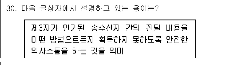 전자상거래운용사 2018년 30번 - 해당 자격증의 핵심 개념을 묻는 객관식 문제