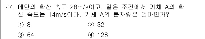 위험물기능장 2016년 27번 - 해당 자격증의 핵심 개념을 묻는 객관식 문제