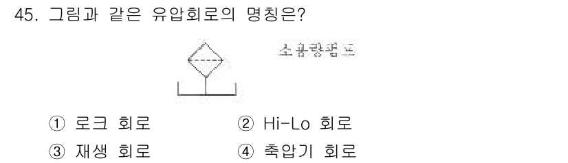 건설기계정비산업기사 2016년 45번 - 정답은 2번 Hi-Lo 회로입니다. 그림에서 나타난 형태는 두 가지 상태... 에 관한 핵심 기출문제