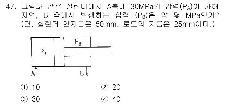 건설기계정비산업기사 2016년 47번 - 해당 자격증의 핵심 개념을 묻는 객관식 문제