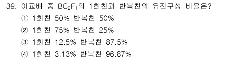 종자산업기사 2017년 39번 - 해당 자격증의 핵심 개념을 묻는 객관식 문제