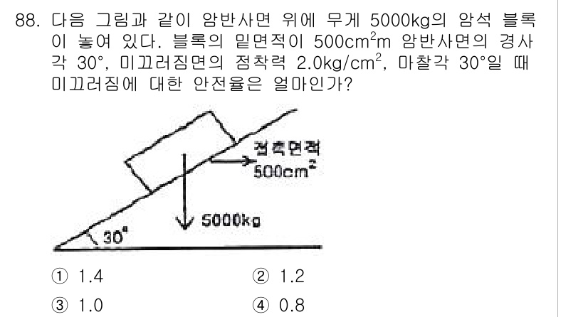 화약류관리기사 2015년 89번 - 미끄러짐의 정적 마찰력은 \(f = \mu N\)으로 계산하며, 여기서 ... 에 관한 핵심 기출문제